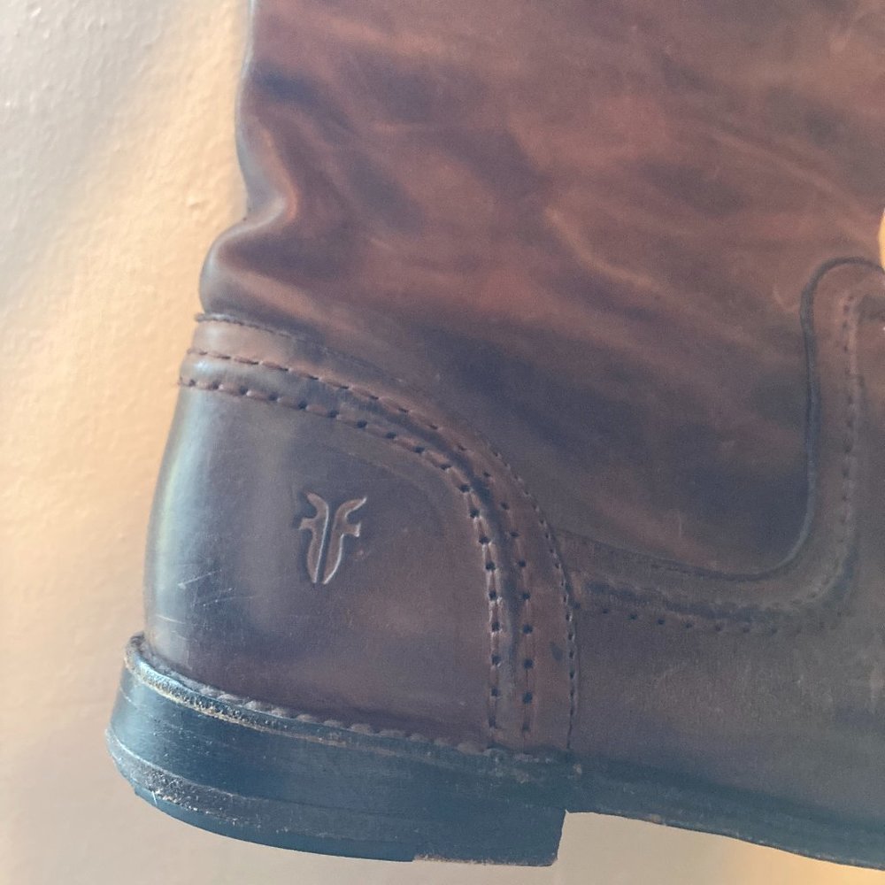 Frye Flat Tall Brown Riding Boots